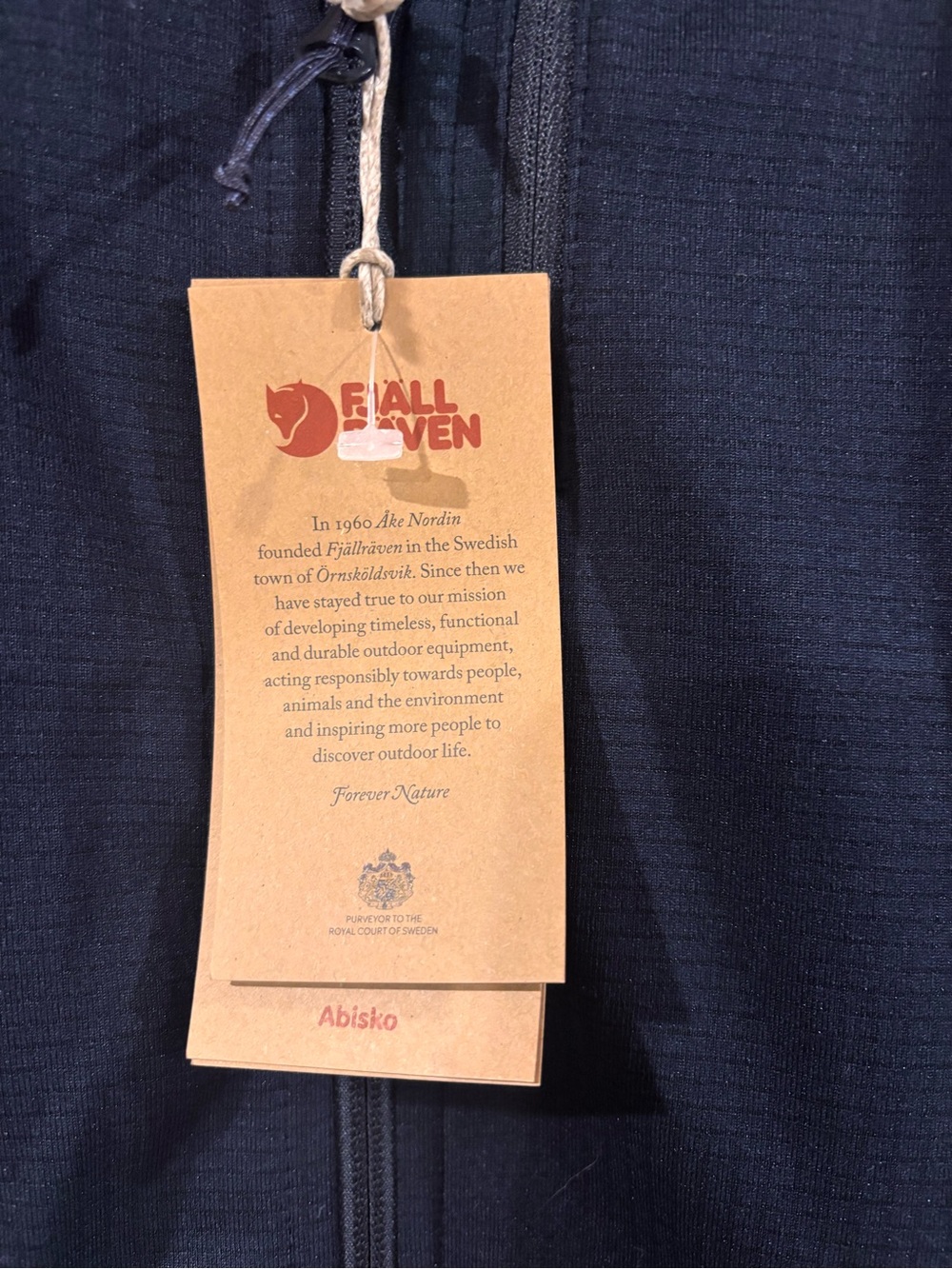 FjallRaven Abisko Lite Fleece Jacket W Large in Dark Navy - FjallRaven Jacket L - Picture 9 of 16